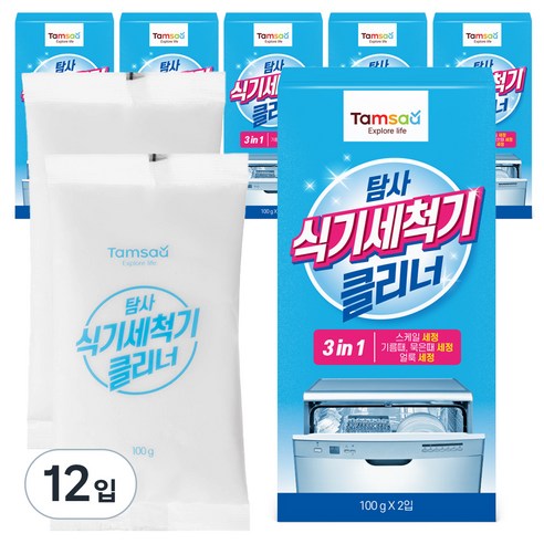 탐사 식기세척기 전용 클리너, 100g, 12개