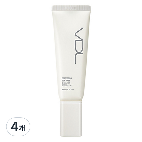 브이디엘 퍼펙팅 선 베이스 40ml, 01 워터리, 4개