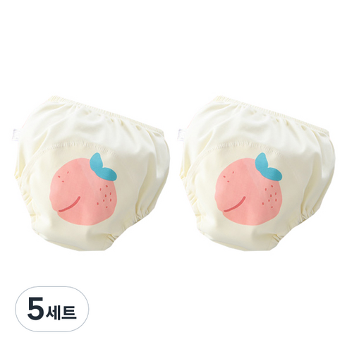 베베니즈 후르츠 유아 배변훈련팬티 2p, 피치, 5세트