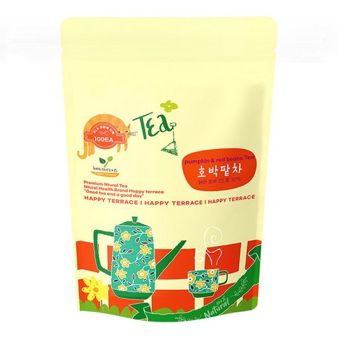 해피테라스 여우티 호박팥차 대용량 삼각티백, 1g, 100개입, 1개