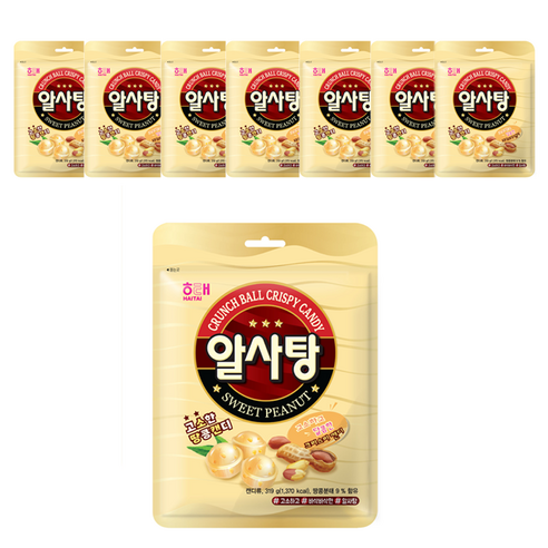 해태 알사탕, 319g, 8개