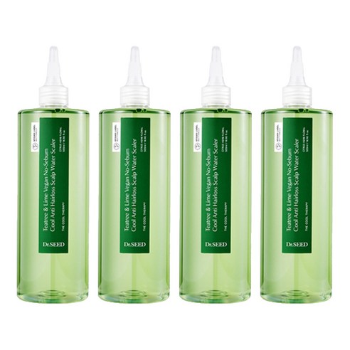 닥터시드 티트리 앤 라임 비건 지성케어 쿨 탈모 두피 워터 스케일러, 500ml, 4개