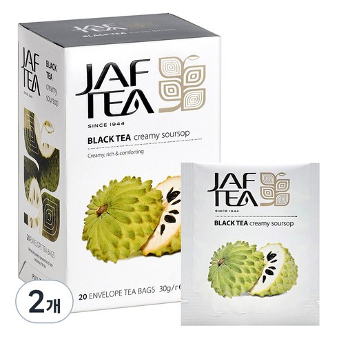 재프티 크리미 사워솝 티, 2개, 20개입, 1.5g