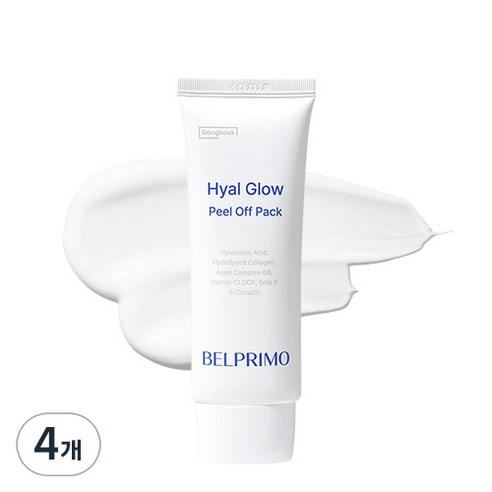 동국 벨프리모 히알글로우 필오프팩, 70g, 4개