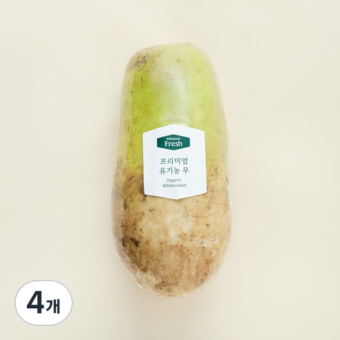 프리미엄 유기농 무, 1개입, 4개
