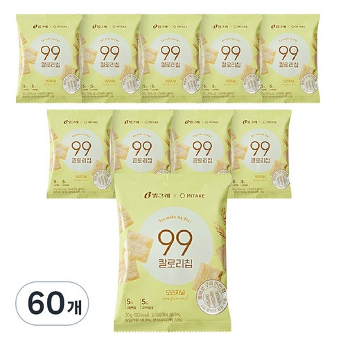 빙그레 99칼로리칩 오리지널, 30g, 60개