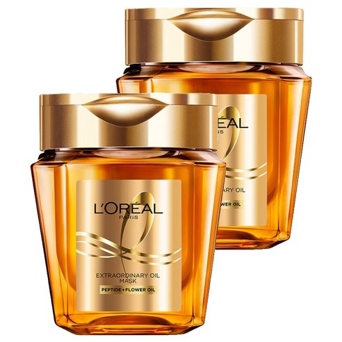 로레알파리 엑스트라오디네리 오일 실크 마스크 팩, 250ml, 2개