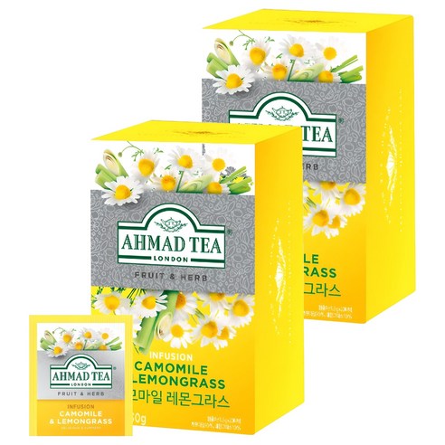 아마드티 캐모마일 레몬그라스 허브차, 1.5g, 20개입, 2개