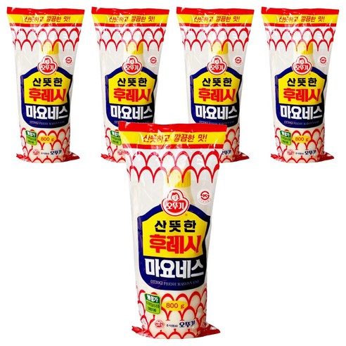 오뚜기 후레시 마요네즈, 800g, 5개