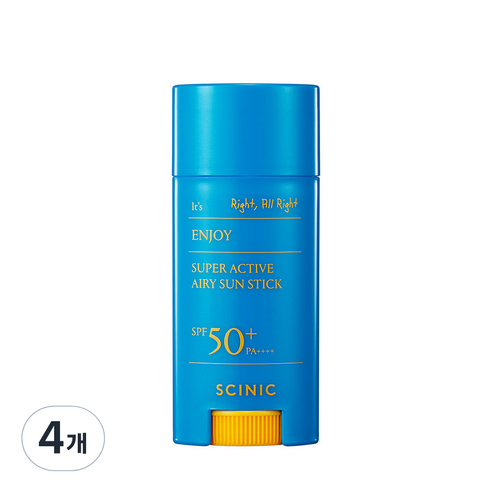 싸이닉 엔조이 슈퍼 에어리 썬스틱 SPF50+ PA++++, 15g, 4개