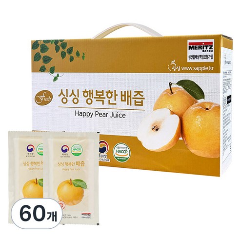 싱싱 행복한 배즙, 3L, 2박스