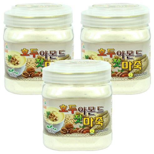 오양식품 호두 아몬드 잣 마죽, 800g, 3개