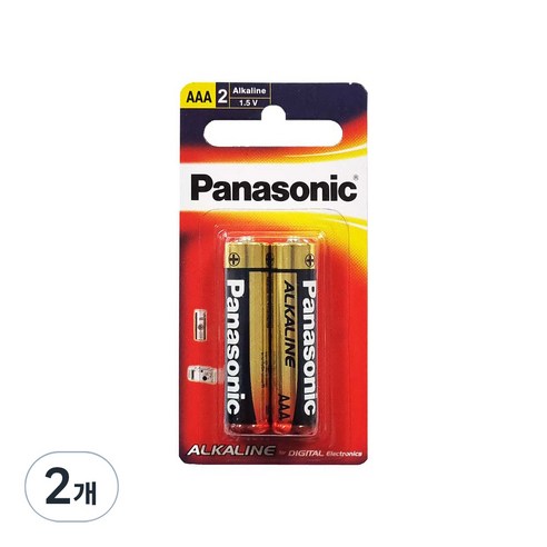 파나소닉 알카라인 AAA 건전지, 2개입, 2개