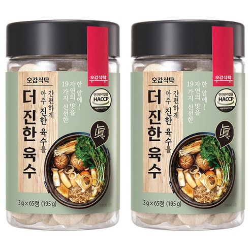 오감식탁 더 진한 육수, 195g, 2개