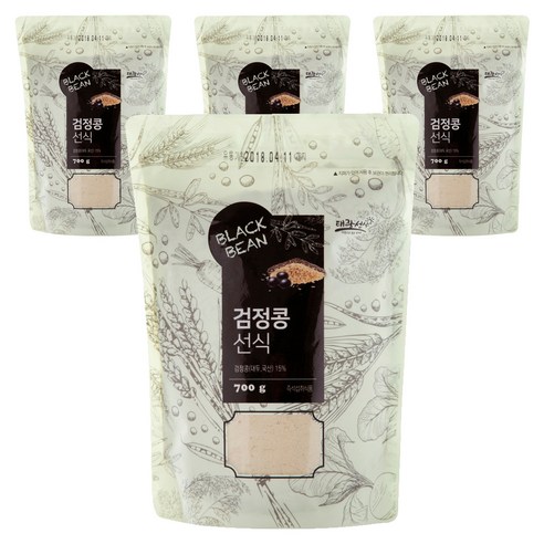 태광선식 검정콩 선식, 700g, 4개