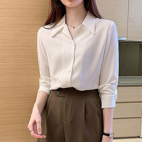 포플러앤씨 테링 카라 블라우스