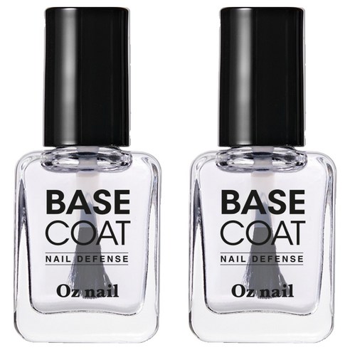 오즈네일 디펜스 네일 베이스 코트, 8ml, 투명, 2개