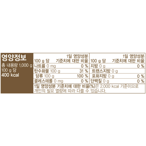 유기농으로 안심하고, 황설탕으로 풍미를 더하다