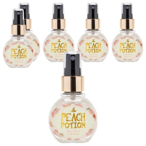 바디홀릭 바디미스트 피치포션 피치 앤 프리지아향, 50ml, 6개