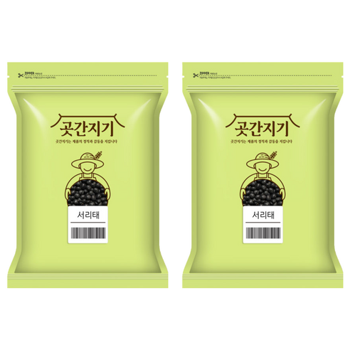 곳간지기 국산 서리태, 1kg, 2개
