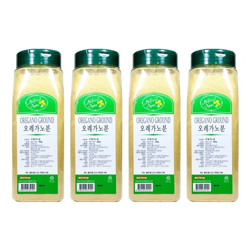 내츄럴스파이스 오레가노분, 350g, 4개