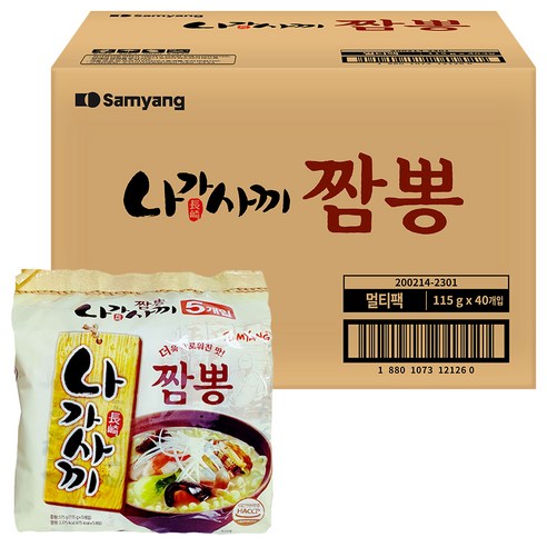 삼양 나가사끼 짬뽕 115g, 40개