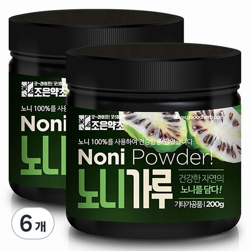 조은약초 노니 가루, 6개, 200g