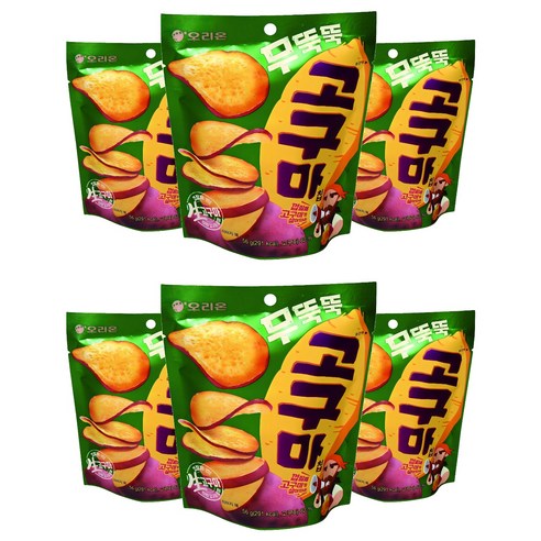 오리온 무뚝뚝 고구마칩, 56g, 6개