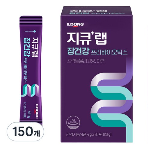 지큐랩 장건강 프리바이오틱스, 4g, 150개