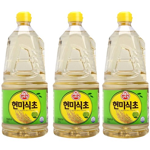 오뚜기 현미식초, 1.5L, 3개