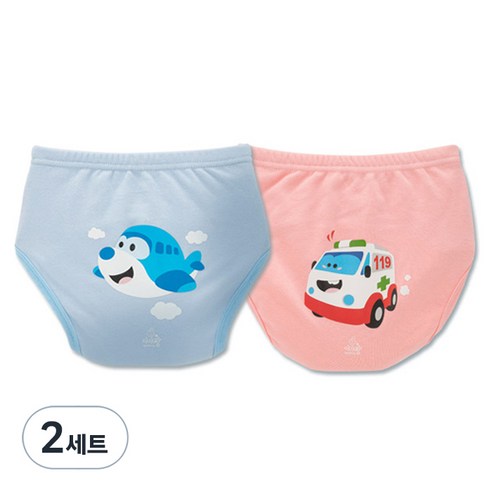 아가짱 프랜들리 6중 배변훈련팬티, 비행기, 병원차, 2세트