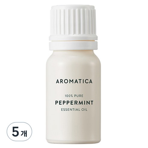 아로마티카 페퍼민트 에센셜 오일, 10ml, 5개