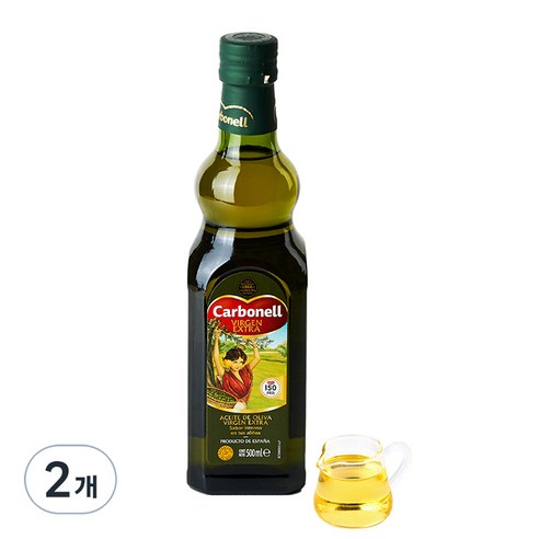 카르보넬 엑스트라버진 올리브오일, 500ml, 2개