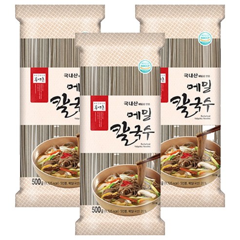 봉평촌 메밀칼국수, 500g, 3개 - 칼국수 | 쿠팡