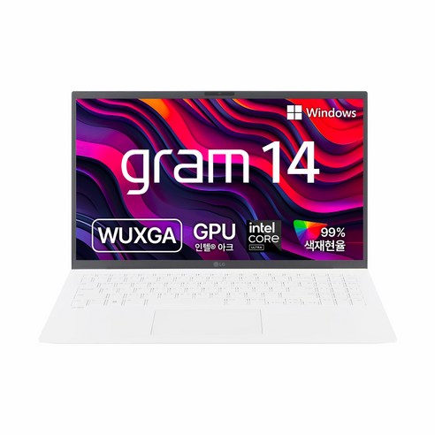 LG전자 그램 14 코어Ultra5, 에센스화이트, 256GB, 16GB, WIN11 Home, 14Z90S-GA56K
