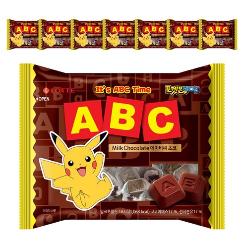 ABC초코, 187g, 8개