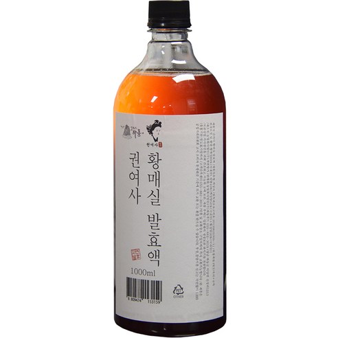 하동권여사 3년숙성 황매실 발효액, 1개, 1000ml  Best 5