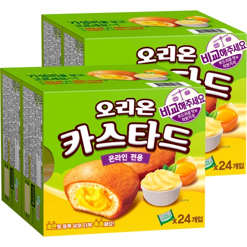 오리온 카스타드, 288g, 4개
