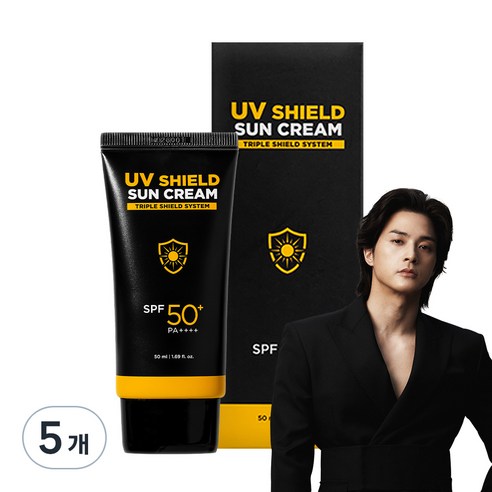 미프 UV쉴드 선크림 SPF50+ PA++++, 50ml, 5개