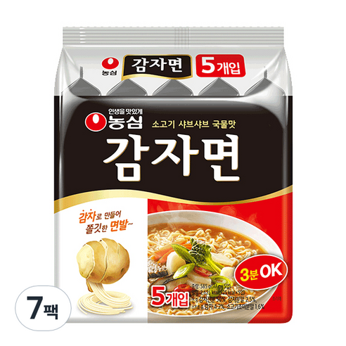 농심 감자면, 35개