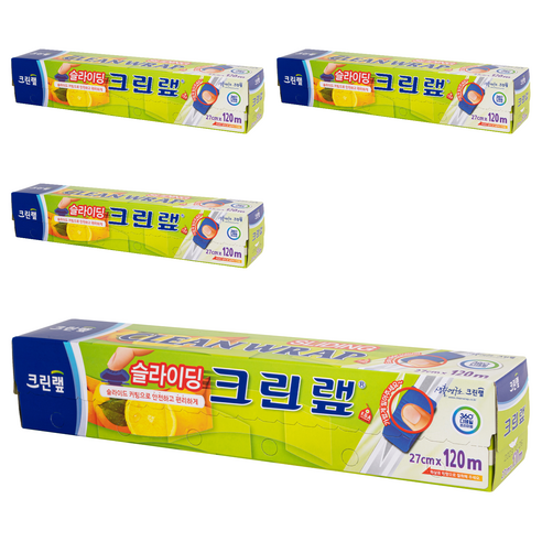 크린랲 슬라이딩 랩, 120m, 4개