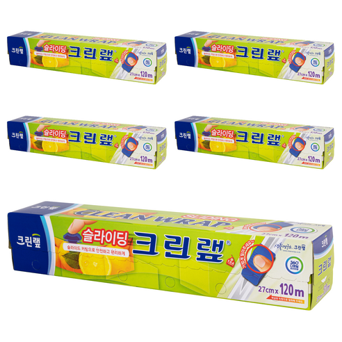 크린랲 슬라이딩 랩, 120m, 5개