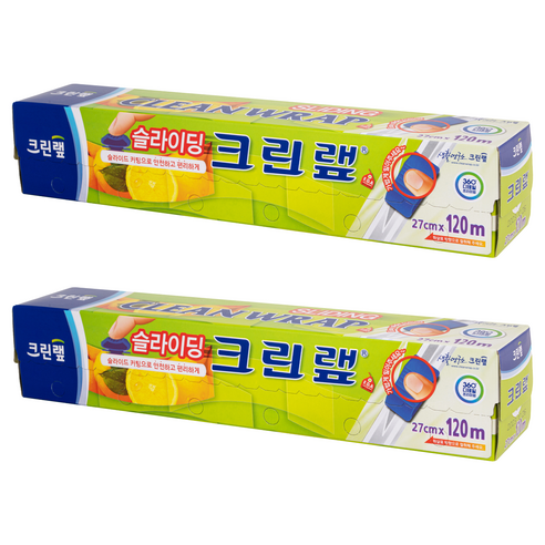 크린랲 슬라이딩 랩, 120m, 2개