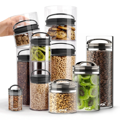 커피 신선도를 최대화하고 최상의 풍미를 유지하는 프리파라 EVAK 커피 유리 진공 밀폐용기