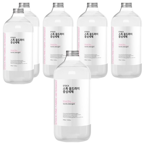 STOCK 울드라이 중성세제 본품, 1L, 6개