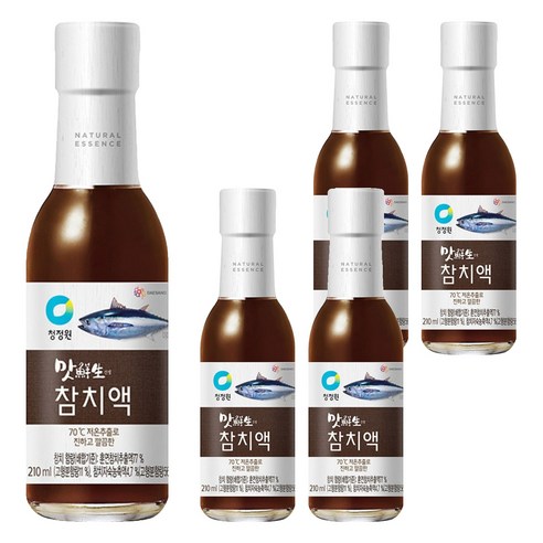 청정원 맛선생 참치액, 210ml, 5개