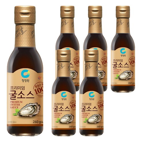 청정원 프리미엄 굴 소스, 260g, 6개