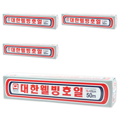 대한웰빙호일 25cm x 50m, 4개