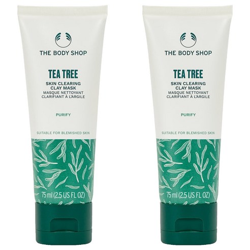 더바디샵 티트리 스킨 클리어링 클레이 마스크 75ml, 1개입, 2개