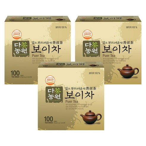 다농원 보이차, 0.6g, 100개입, 3개